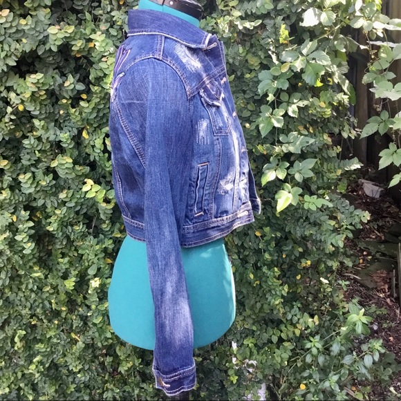 Momento Mori Winged Hourglass Hocus Pocus Cemetery Inspired Custom Jean Jacket - Picture 13 of 15